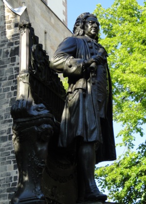 Das Johann-Sebastian-Bach-Denkmal in Leipzig